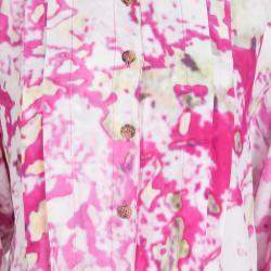 Vivienne Westwood Anglomania Multicolor Watercolor Print Long Sleeve Playsuit S