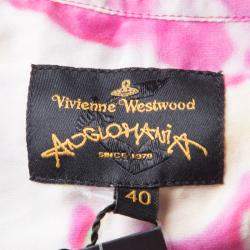 Vivienne Westwood Anglomania Multicolor Watercolor Print Long Sleeve Playsuit S