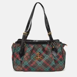 Pre Owned Vivienne Westwood Multicolor Nylon Vegan Logo Tote