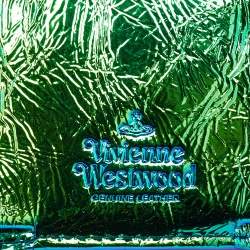 Vivienne Westwood Multicolor Iridescent Croc Embossed Leather Envelope Billfold Small Frame Wallet