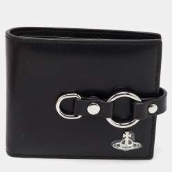 Vivienne Westwood Black Leather Billfold Bondage Wallet