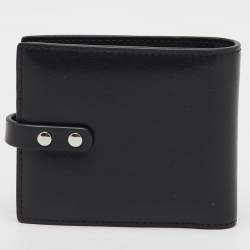 Pre Owned Vivienne Westwood Black Leather Billfold Bondage Wallet