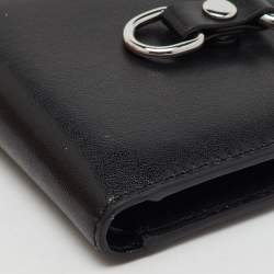 Pre Owned Vivienne Westwood Black Leather Billfold Bondage Wallet