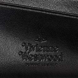 Pre Owned Vivienne Westwood Black Leather Billfold Bondage Wallet