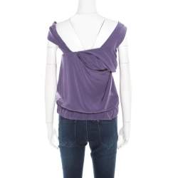 Vivienne Westwood Red Label Purple Draped Sleeveless Top S