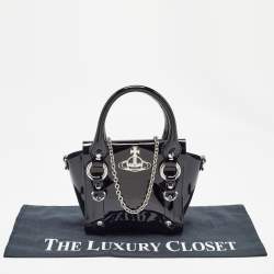 Vivienne Westwood Black Patent Leather Mini Betty Tote