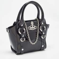 Vivienne Westwood Black Patent Leather Mini Betty Tote
