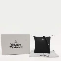Vivienne Westwood Black Leather Crossbody Bag
