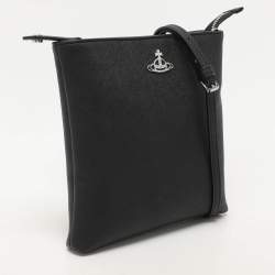 Vivienne Westwood Black Leather Crossbody Bag