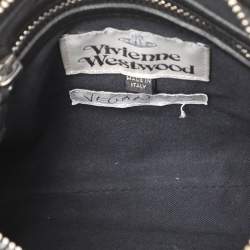 Vivienne Westwood Black Leather Crossbody Bag