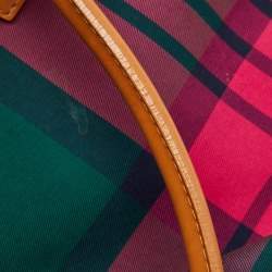 Vivienne Westwood Multicolor Check Canvas and Leather Satchel