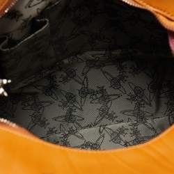 Vivienne Westwood Multicolor Check Canvas and Leather Satchel