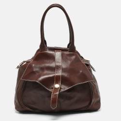 Vivienne Westwood Brown Leather Brighton Frame Satchel