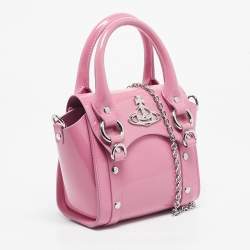 Pre Owned Vivienne Westwood Pink Patent Leather Mini Betty Tote