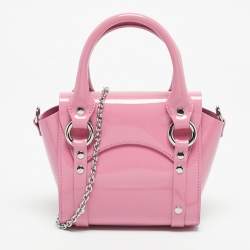 Pre Owned Vivienne Westwood Pink Patent Leather Mini Betty Tote