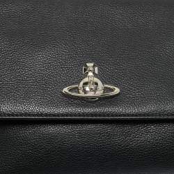 Pre Owned Vivienne Westwood Black Leather Windsor Shoulder Bag
