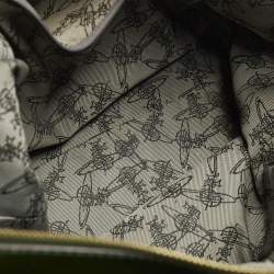 مملوكة مسبقًا Vivienne Westwood Green Leather Zip Tote