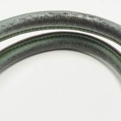 مملوكة مسبقًا Vivienne Westwood Green Leather Zip Tote