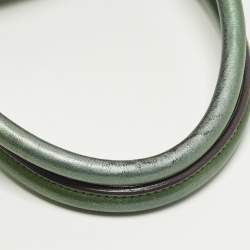 مملوكة مسبقًا Vivienne Westwood Green Leather Zip Tote