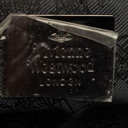 Vivienne Westwood Multicolor Lace and Glitter Kiss Lock Chain Clutch 