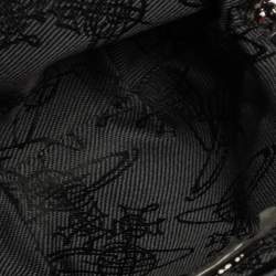 Vivienne Westwood Multicolor Lace and Glitter Kiss Lock Chain Clutch 