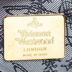 Pre Owned Vivienne Westwood Multicolor Plaid Coated Canvas Derby Satchel