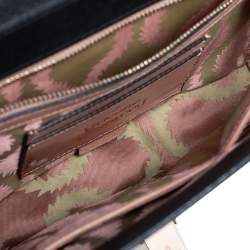 Pre Owned Vivienne Westwood Black Leather Opio Shoulder Bag