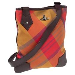 Vivienne Westwood Multicolor Canvas And Leather Sling Bag