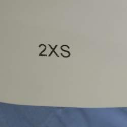 Pre Owned Wadrobe NYC Blue Jersey Front Zip Legging XXS