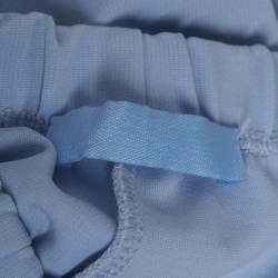 Pre Owned Wadrobe NYC Blue Jersey Front Zip Legging XXS