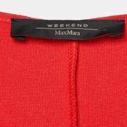 Pre Owned Weekend Max Mara Red Jersey Rienza Midi Dress XXL