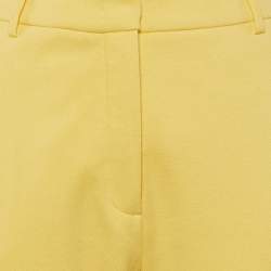 Weekend Max Mara Yellow Cotton Basco Straight Fit Pants XL