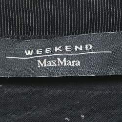 Weekend Max Mara Black Sequin Album Midi Skirt S