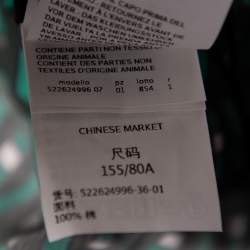 Pre Owned Weekend Max Mara Green Geometric Print Cotton Ravello Wrap Dress XS