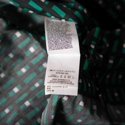 Pre Owned Weekend Max Mara Green Geometric Print Cotton Ravello Wrap Dress XS