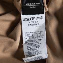 Weekend Max Mara Camel Down & Fur Trimmed Reversible Belted Mino Jacket M