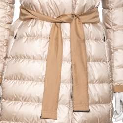 Weekend Max Mara Camel Down & Fur Trimmed Reversible Belted Mino Jacket M
