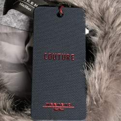 Weekend Max Mara Grey Faux Fur Jacket S