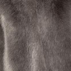 Weekend Max Mara Grey Faux Fur Jacket S