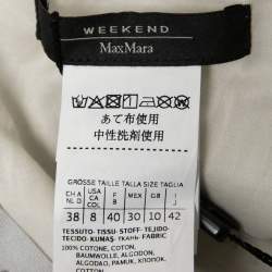 Pre Owned Weekend Max Mara Light Blue Shell Printed & Embellished Cotton Dress M