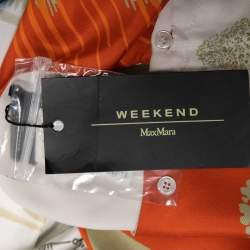 Pre Owned Weekend Max Mara Multicolor Printed Silk Long-Sleeve Long Dress L