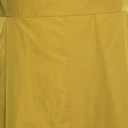 Pre Owned Weekend Max Mara Green Pleated Sleeveless Dress XL