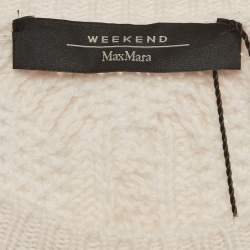 Weekend Max Mara Colourblocked Cable Knit Panaream Sweater L