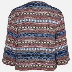 Weekend Max Mara Multicolor Cotton Blend Cropped Jacket S