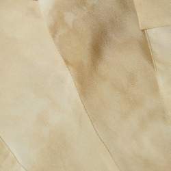 Pre Owned Weekend Max Mara Beige Printed Front Pocket Maxi Dress M