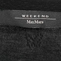Weekend Max Mara Sequin Embellished Crepe and Knit Top M