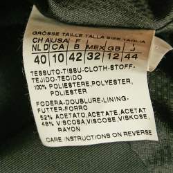 Weekend Max Mara Black Synthetic Pleated Mid-Length Coat M