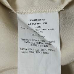 Weekend Max Mara Grey Knit and Silk Layered Top L