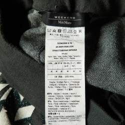 Weekend Max Mara Grey Zig Zag Lurex Knit Co-Ord Set M
