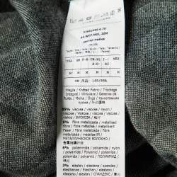 Weekend Max Mara Grey Zig Zag Lurex Knit Co-Ord Set M